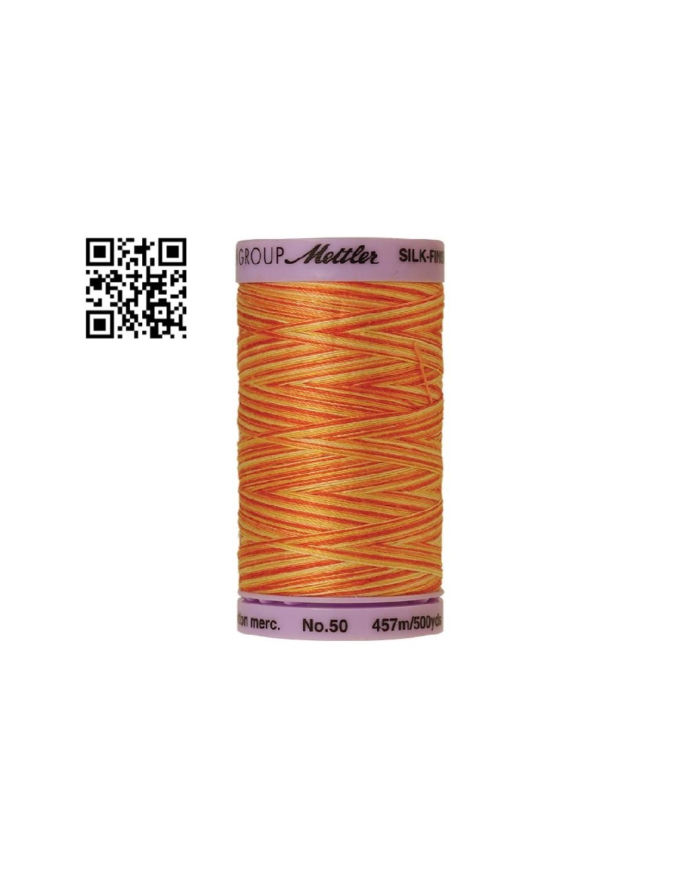 Hilo de algodón Silk Finish Multi nº50 - Grupo Amann Mettler. Disponible en caja de 5 carretes de 457mts - Ref. 9085
