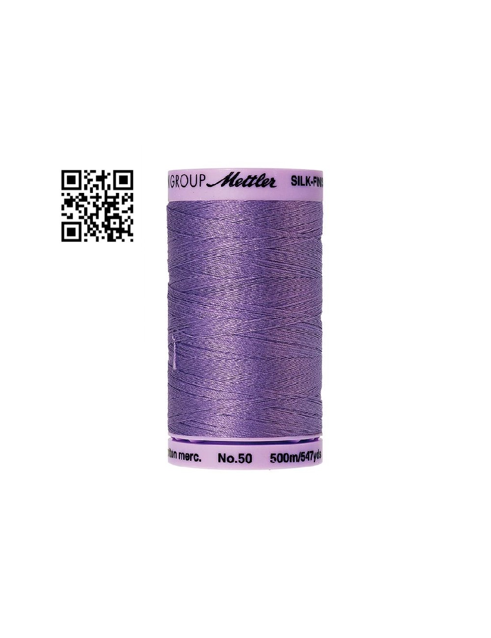 Hilo de algodón Silk Finish nº50 - Grupo Amann Mettler. Disponible en caja de 5 carretes de 500mts - Ref. 9104
