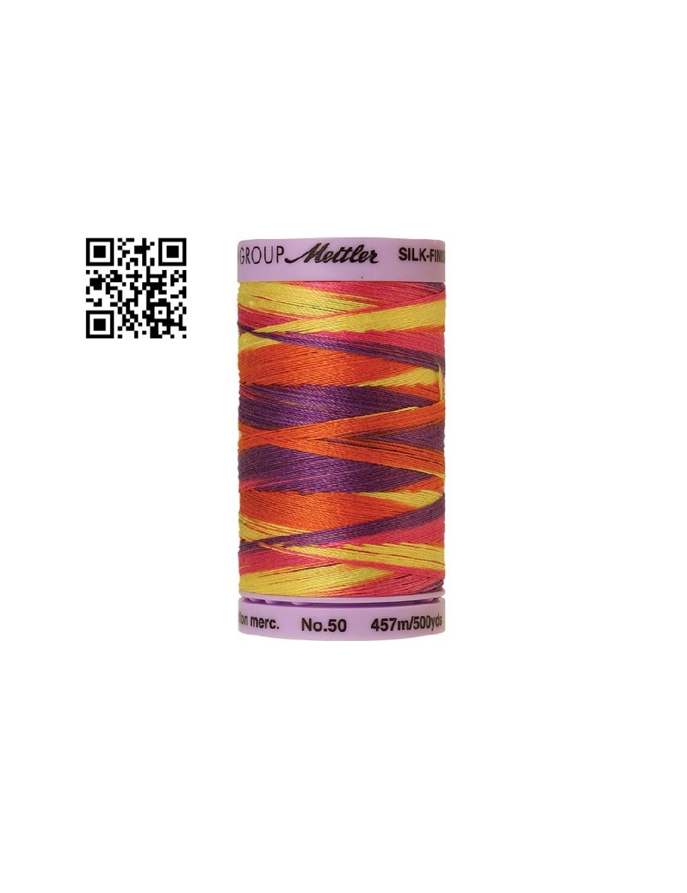 Hilo de algodón Silk Finish Multi nº50 - Grupo Amann Mettler. Disponible en caja de 5 carretes de 457mts - Ref. 9085