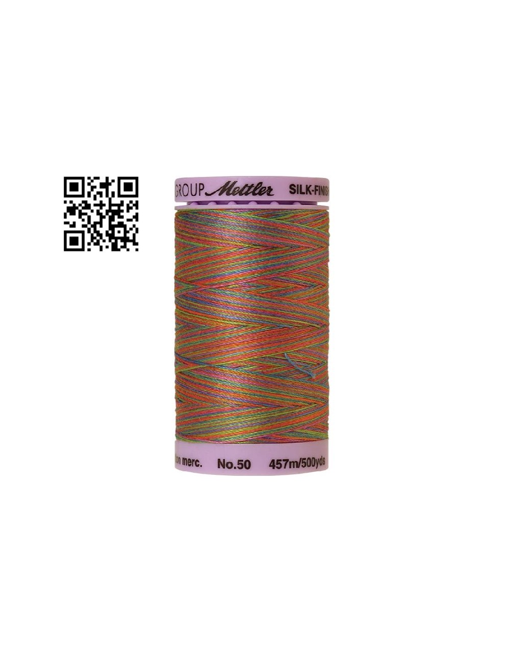 Hilo de algodón Silk Finish Multi nº50 - Grupo Amann Mettler. Disponible en caja de 5 carretes de 457mts - Ref. 9085