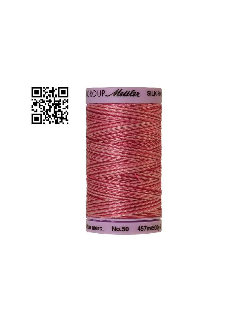 Hilo de algodón Silk Finish Multi nº50 - Grupo Amann Mettler. Disponible en caja de 5 carretes de 457mts - Ref. 9085