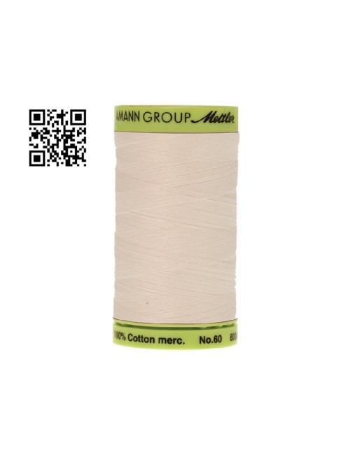 Hilo de algodón Silk Finish nº60 - Grupo Amann Mettler. Disponible en caja de 5 carretes de 800mts - Ref. 9248