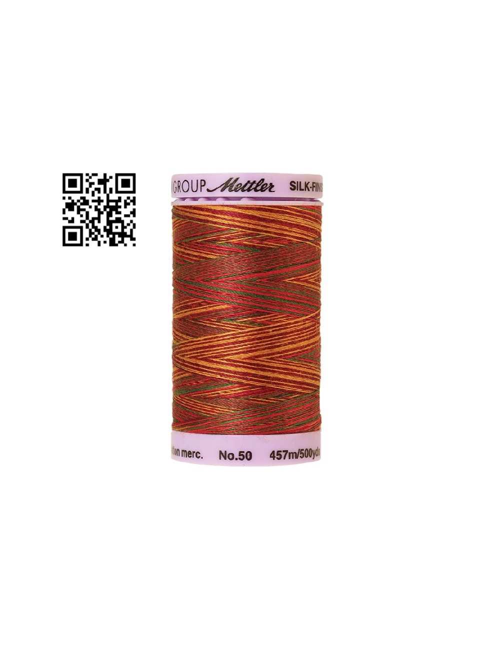 Hilo de algodón Silk Finish Multi nº50 - Grupo Amann Mettler. Disponible en caja de 5 carretes de 457mts - Ref. 9085