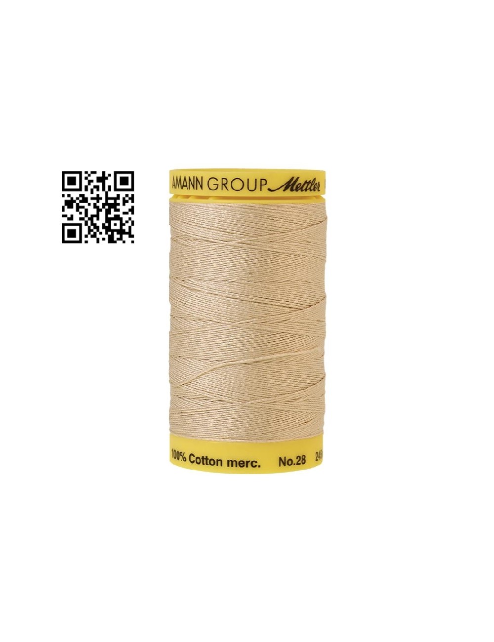 Hilo de algodón Silk Finish nº28 - Grupo Amann Mettler. Disponible en caja de 5 carretes de 245mts - Ref. 9129