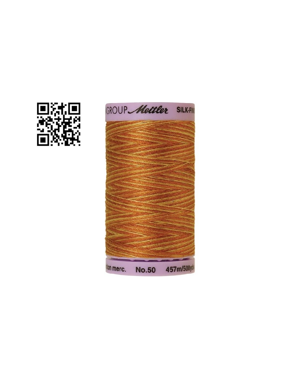 Hilo de algodón Silk Finish Multi nº50 - Grupo Amann Mettler. Disponible en caja de 5 carretes de 457mts - Ref. 9085