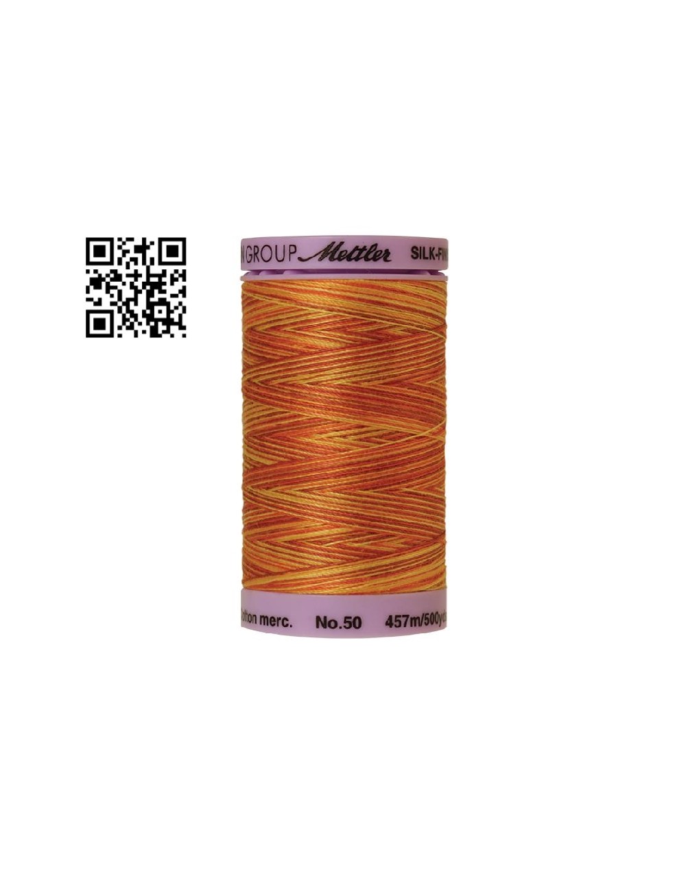Hilo de algodón Silk Finish Multi nº50 - Grupo Amann Mettler. Disponible en caja de 5 carretes de 457mts - Ref. 9085