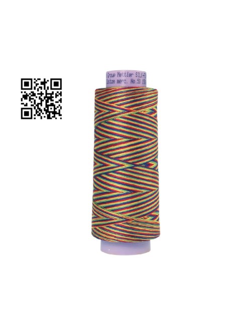 Hilo de algodón Silk Finish Multi nº50 - Grupo Amann Mettler. Disponible en caja de 2 conos de 1372mts - Ref. 9090
