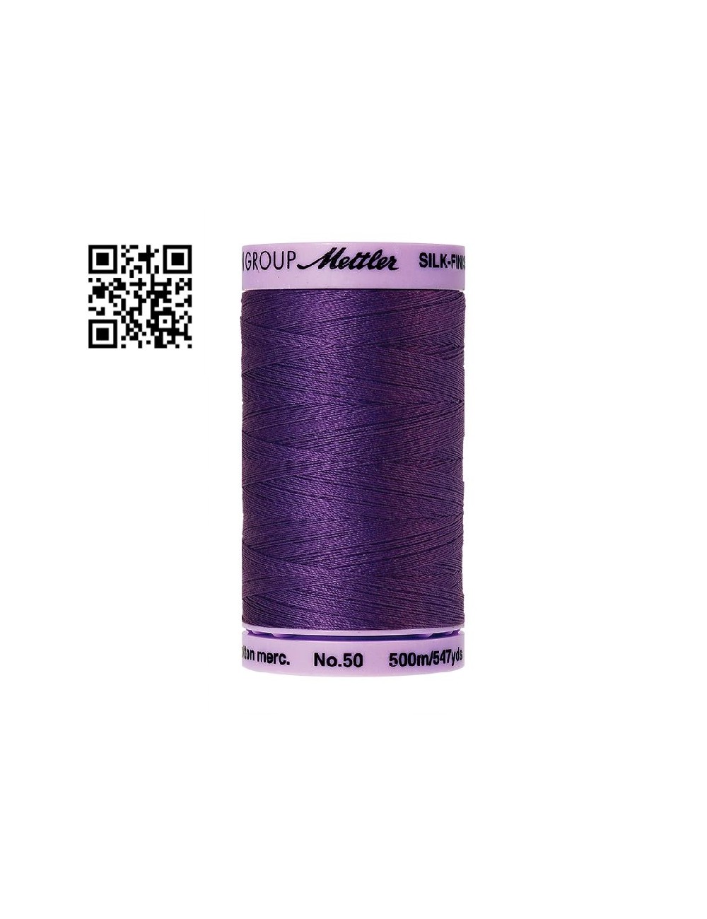 Hilo de algodón Silk Finish nº50 - Grupo Amann Mettler. Disponible en caja de 5 carretes de 500mts - Ref. 9104