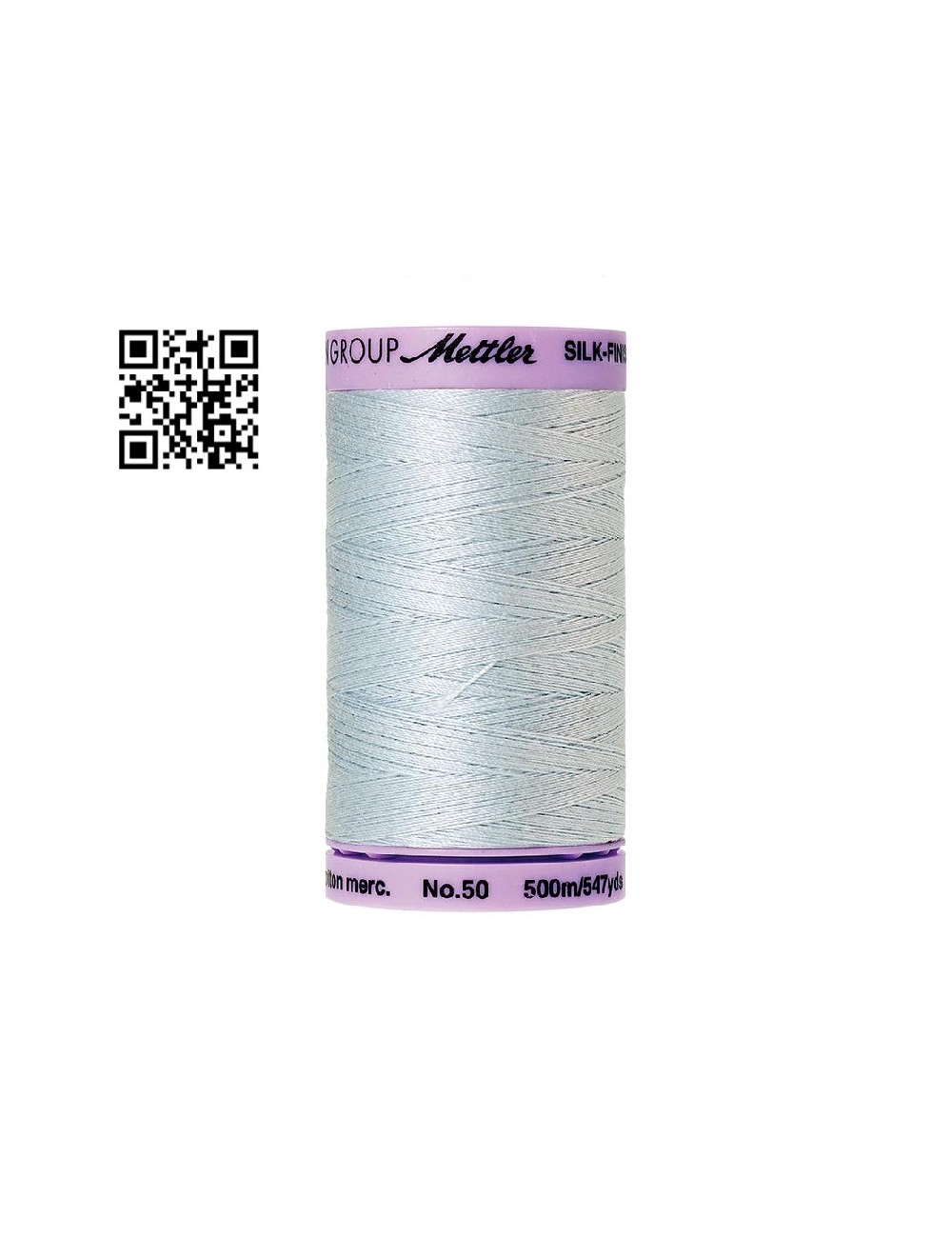 Hilo de algodón Silk Finish nº50 - Grupo Amann Mettler. Disponible en caja de 5 carretes de 500mts - Ref. 9104