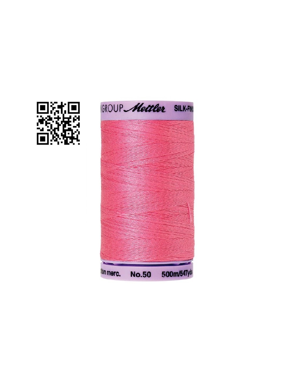 Hilo de algodón Silk Finish nº50 - Grupo Amann Mettler. Disponible en caja de 5 carretes de 500mts - Ref. 9104