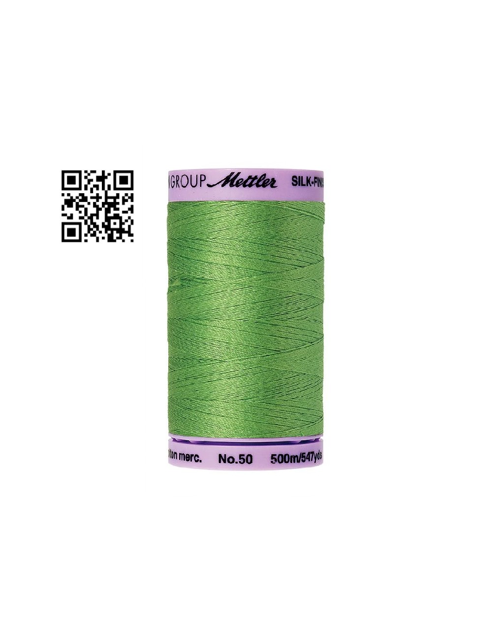 Hilo de algodón Silk Finish nº50 - Grupo Amann Mettler. Disponible en caja de 5 carretes de 500mts - Ref. 9104
