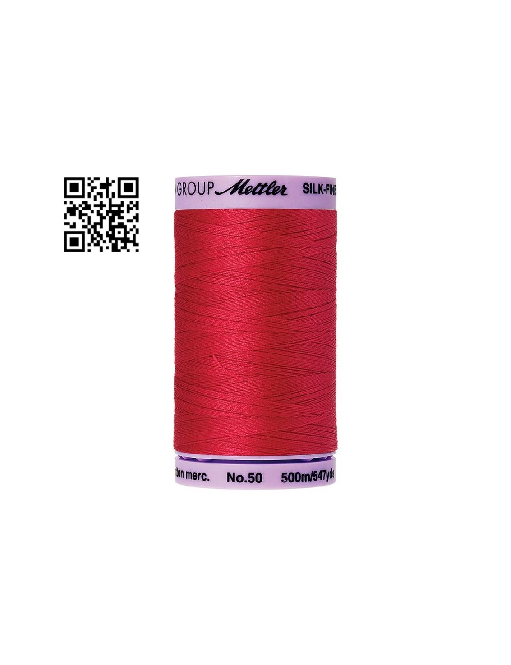 Hilo de algodón Silk Finish nº50 - Grupo Amann Mettler. Disponible en caja de 5 carretes de 500mts - Ref. 9104