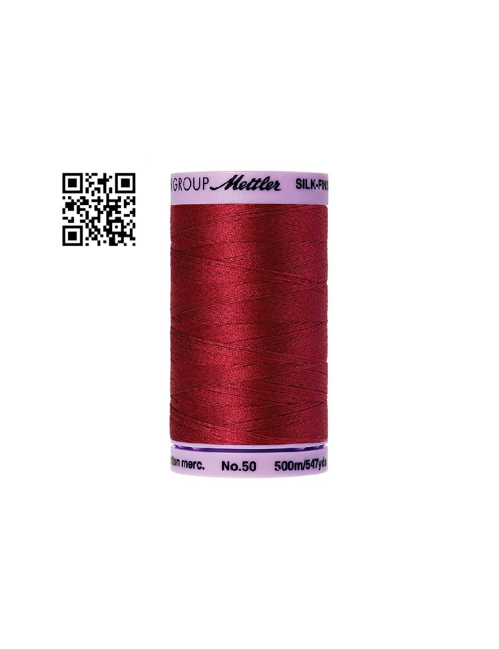 Hilo de algodón Silk Finish nº50 - Grupo Amann Mettler. Disponible en caja de 5 carretes de 500mts - Ref. 9104