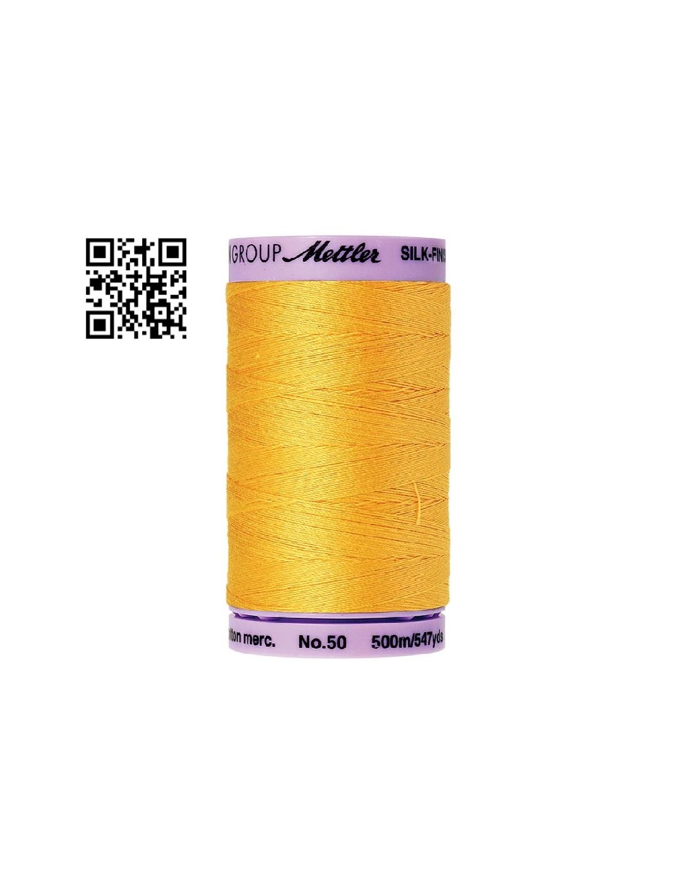 Hilo de algodón Silk Finish nº50 - Grupo Amann Mettler. Disponible en caja de 5 carretes de 500mts - Ref. 9104