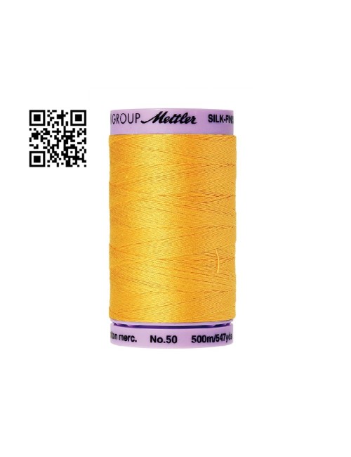 Hilo de algodón Silk Finish nº50 - Grupo Amann Mettler. Disponible en caja de 5 carretes de 500mts - Ref. 9104