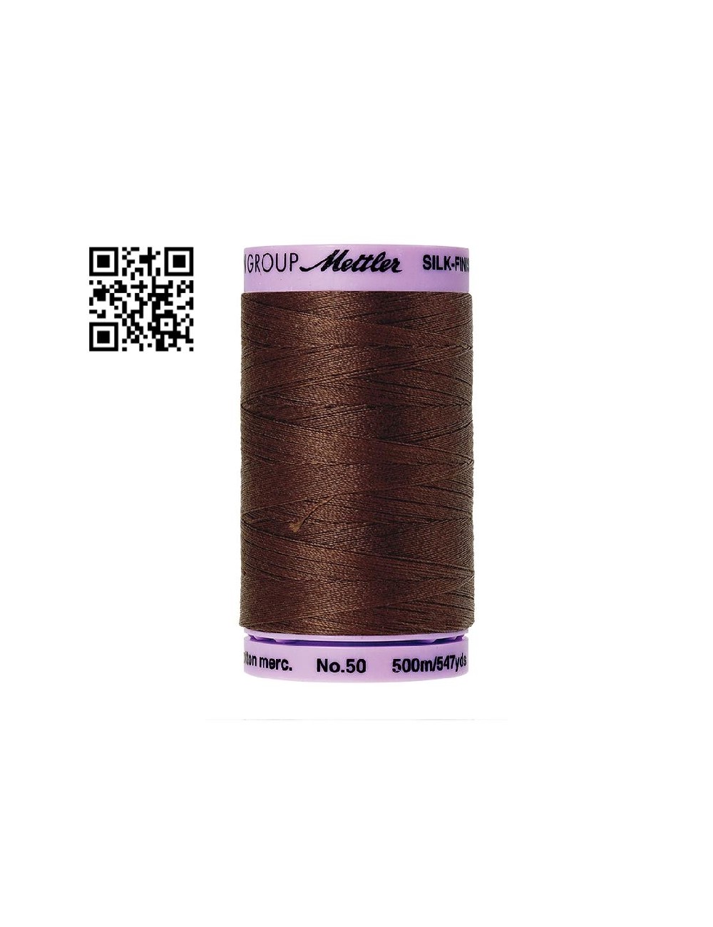 Hilo de algodón Silk Finish nº50 - Grupo Amann Mettler. Disponible en caja de 5 carretes de 500mts - Ref. 9104