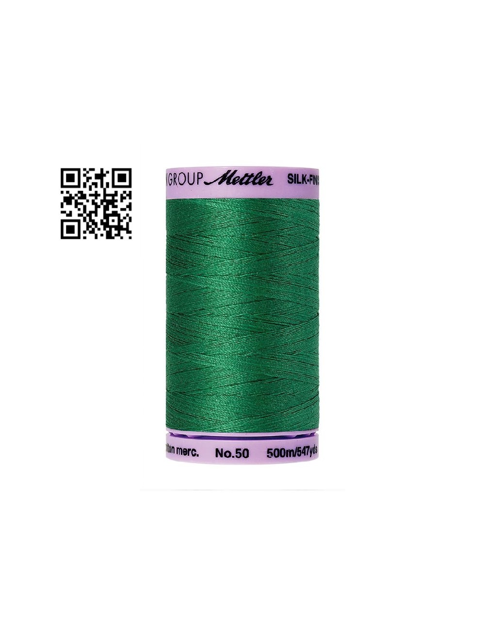 Hilo de algodón Silk Finish nº50 - Grupo Amann Mettler. Disponible en caja de 5 carretes de 500mts - Ref. 9104