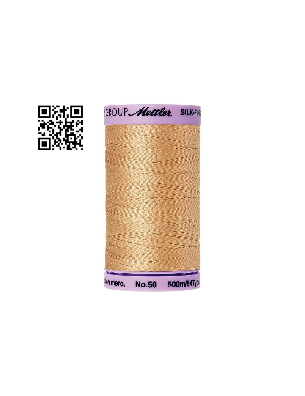 Hilo de algodón Silk Finish nº50 - Grupo Amann Mettler. Disponible en caja de 5 carretes de 500mts - Ref. 9104
