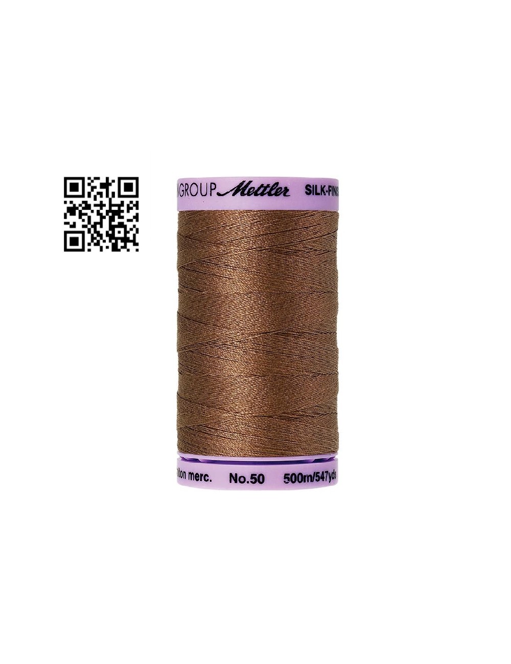 Hilo de algodón Silk Finish nº50 - Grupo Amann Mettler. Disponible en caja de 5 carretes de 500mts - Ref. 9104