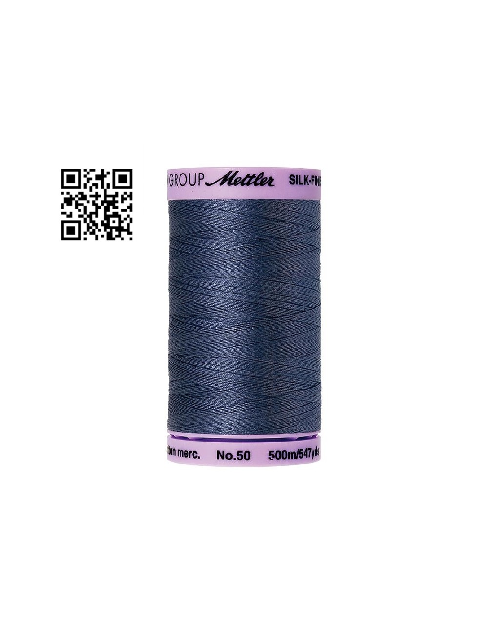 Hilo de algodón Silk Finish nº50 - Grupo Amann Mettler. Disponible en caja de 5 carretes de 500mts - Ref. 9104