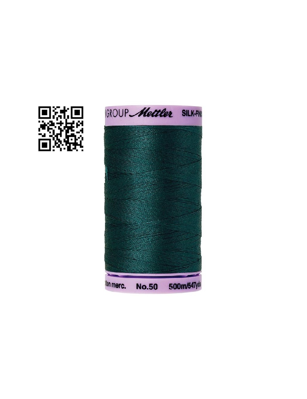 Hilo de algodón Silk Finish nº50 - Grupo Amann Mettler. Disponible en caja de 5 carretes de 500mts - Ref. 9104