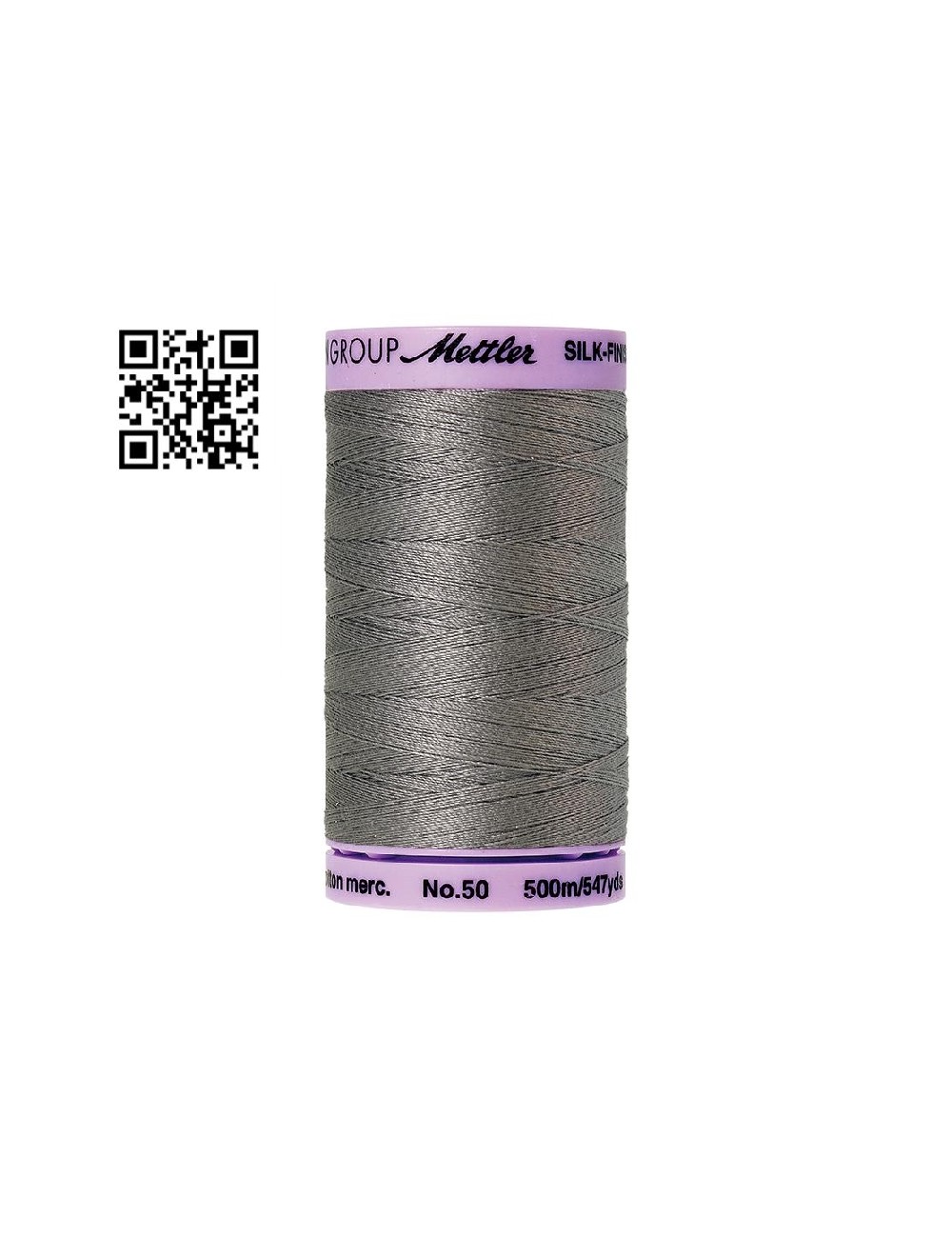 Hilo de algodón Silk Finish nº50 - Grupo Amann Mettler. Disponible en caja de 5 carretes de 500mts - Ref. 9104