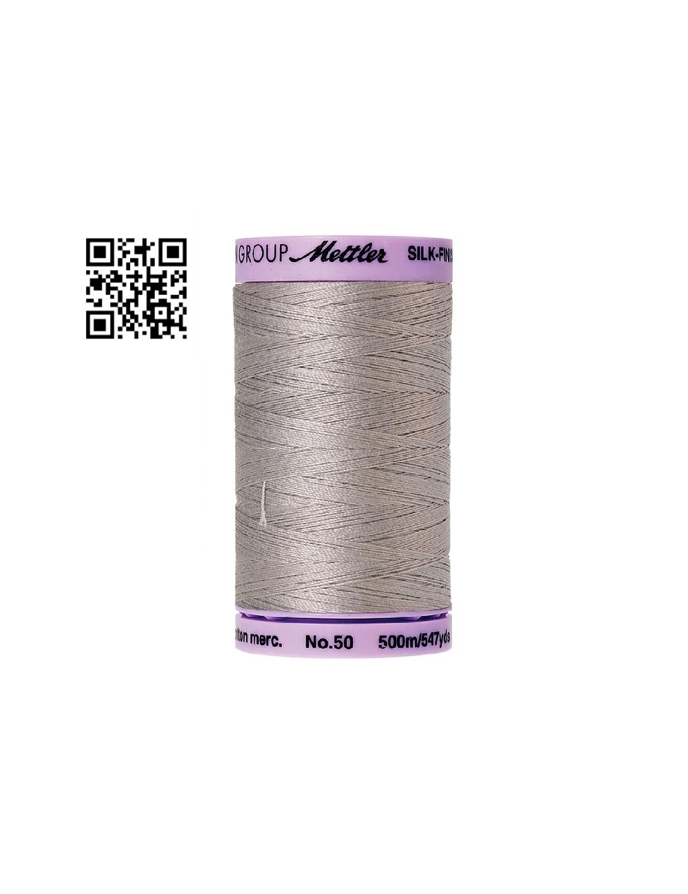 Hilo de algodón Silk Finish nº50 - Grupo Amann Mettler. Disponible en caja de 5 carretes de 500mts - Ref. 9104