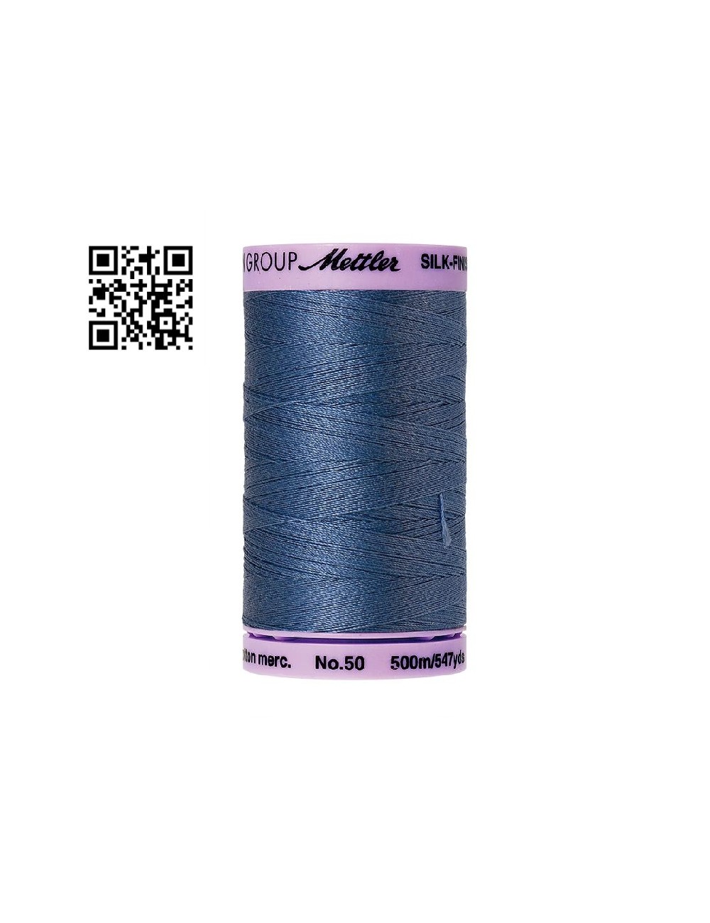 Hilo de algodón Silk Finish nº50 - Grupo Amann Mettler. Disponible en caja de 5 carretes de 500mts - Ref. 9104