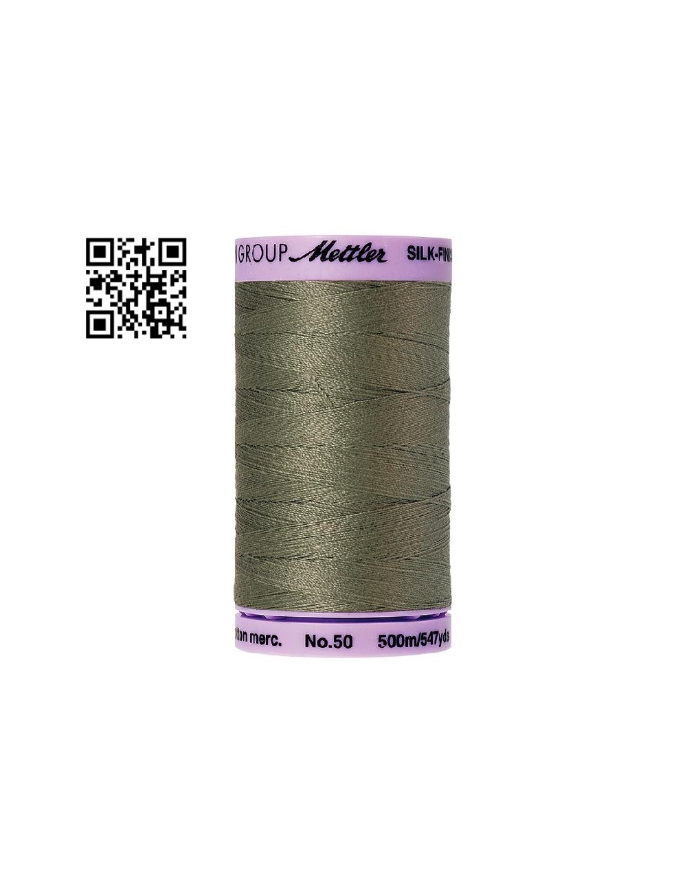 Hilo de algodón Silk Finish nº50 - Grupo Amann Mettler. Disponible en caja de 5 carretes de 500mts - Ref. 9104