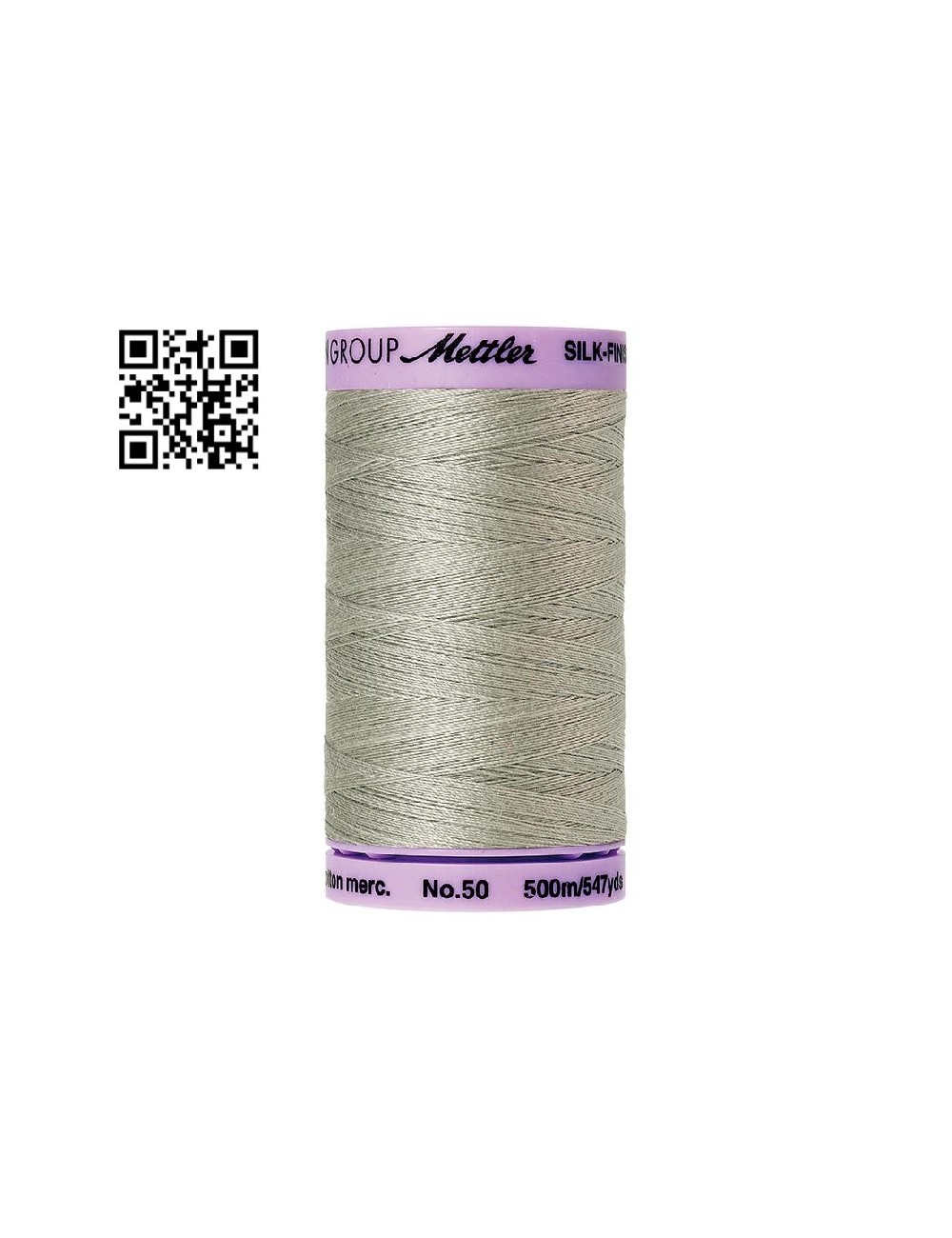 Hilo de algodón Silk Finish nº50 - Grupo Amann Mettler. Disponible en caja de 5 carretes de 500mts - Ref. 9104