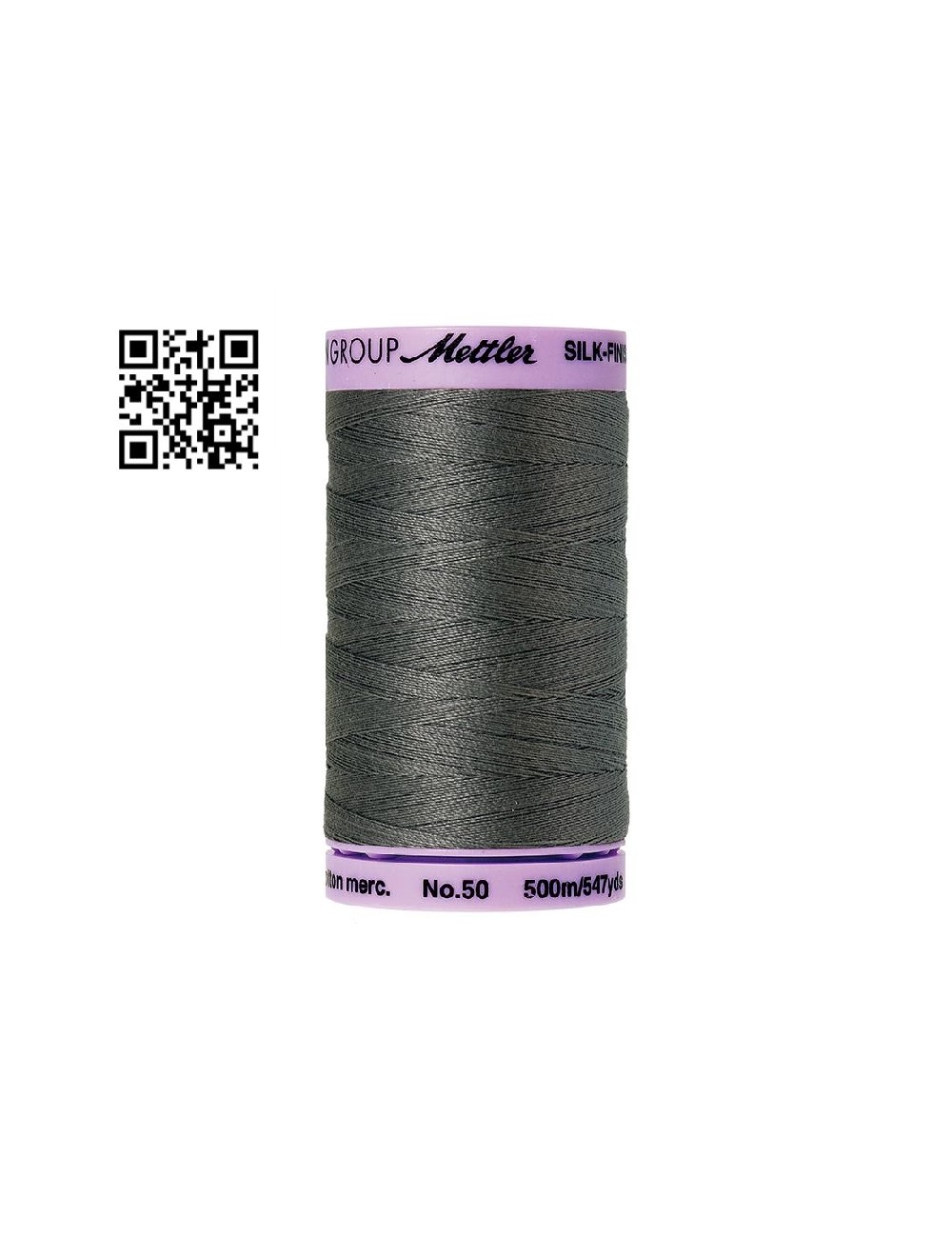 Hilo de algodón Silk Finish nº50 - Grupo Amann Mettler. Disponible en caja de 5 carretes de 500mts - Ref. 9104