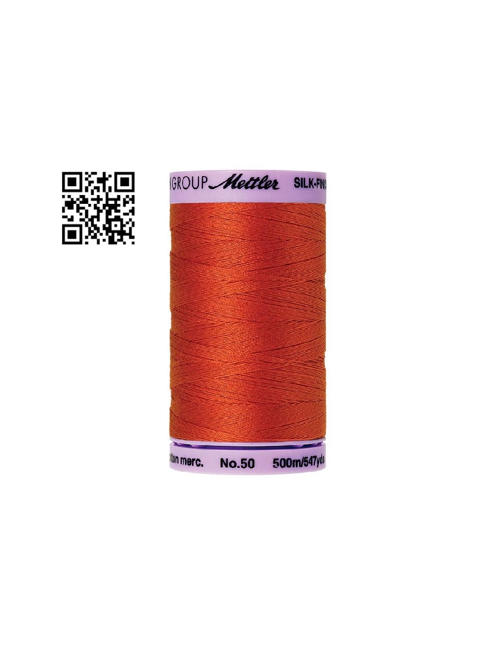 Hilo de algodón Silk Finish nº50 - Grupo Amann Mettler. Disponible en caja de 5 carretes de 500mts - Ref. 9104