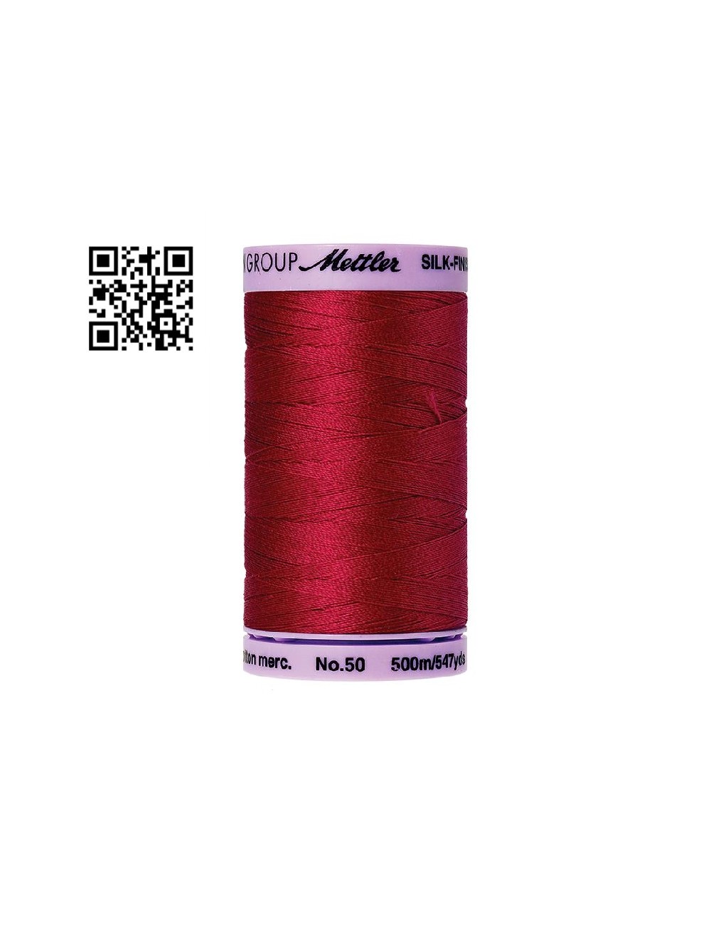 Hilo de algodón Silk Finish nº50 - Grupo Amann Mettler. Disponible en caja de 5 carretes de 500mts - Ref. 9104
