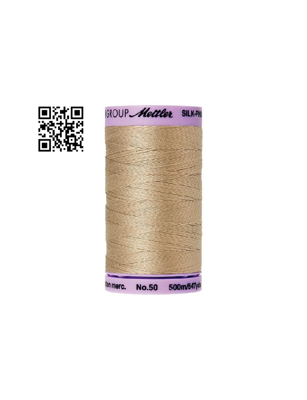 Hilo de algodón Silk Finish nº50 - Grupo Amann Mettler. Disponible en caja de 5 carretes de 500mts - Ref. 9104