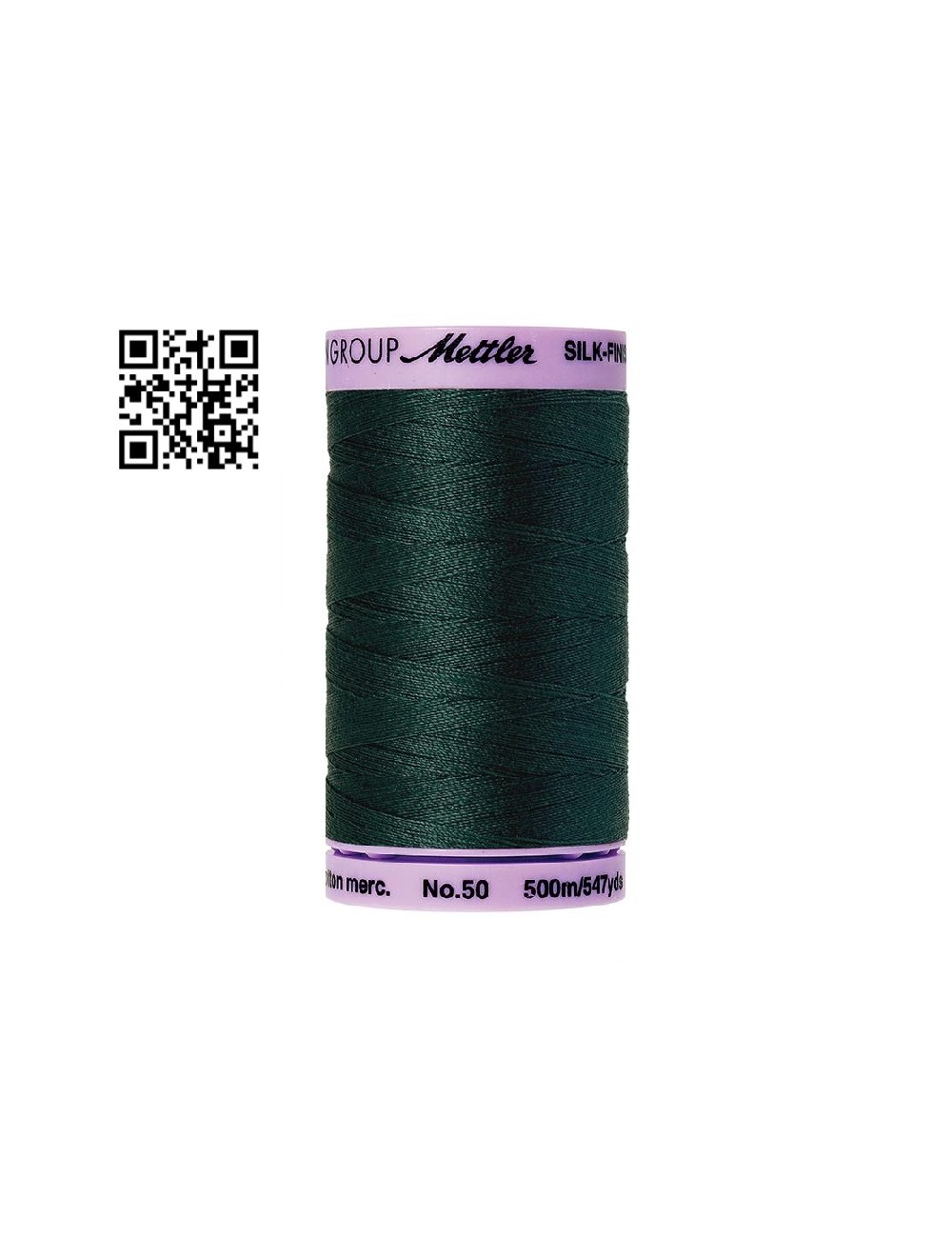 Hilo de algodón Silk Finish nº50 - Grupo Amann Mettler. Disponible en caja de 5 carretes de 500mts - Ref. 9104