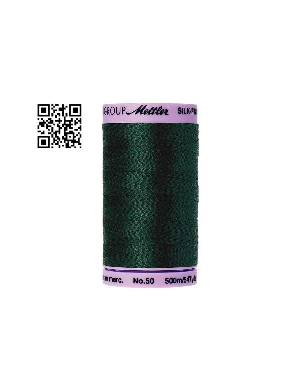 Hilo de algodón Silk Finish nº50 - Grupo Amann Mettler. Disponible en caja de 5 carretes de 500mts - Ref. 9104