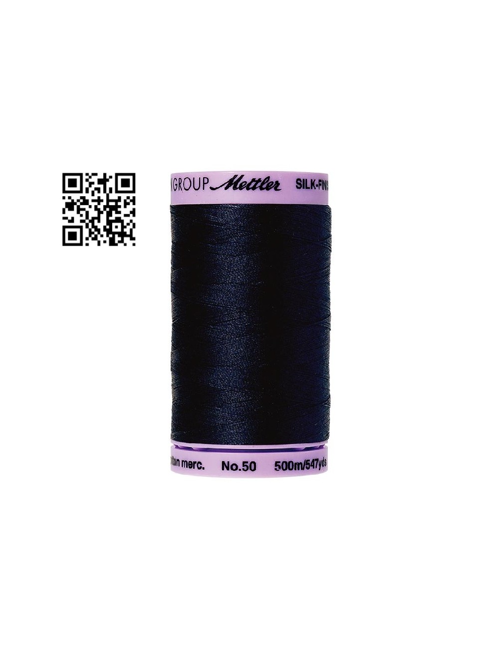 Hilo de algodón Silk Finish nº50 - Grupo Amann Mettler. Disponible en caja de 5 carretes de 500mts - Ref. 9104