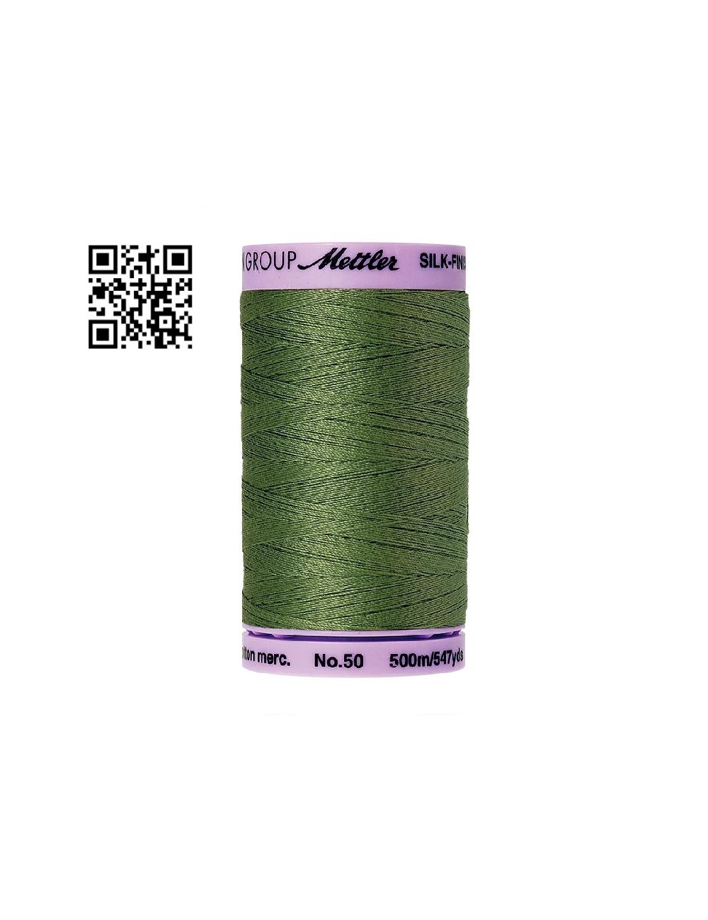 Hilo de algodón Silk Finish nº50 - Grupo Amann Mettler. Disponible en caja de 5 carretes de 500mts - Ref. 9104