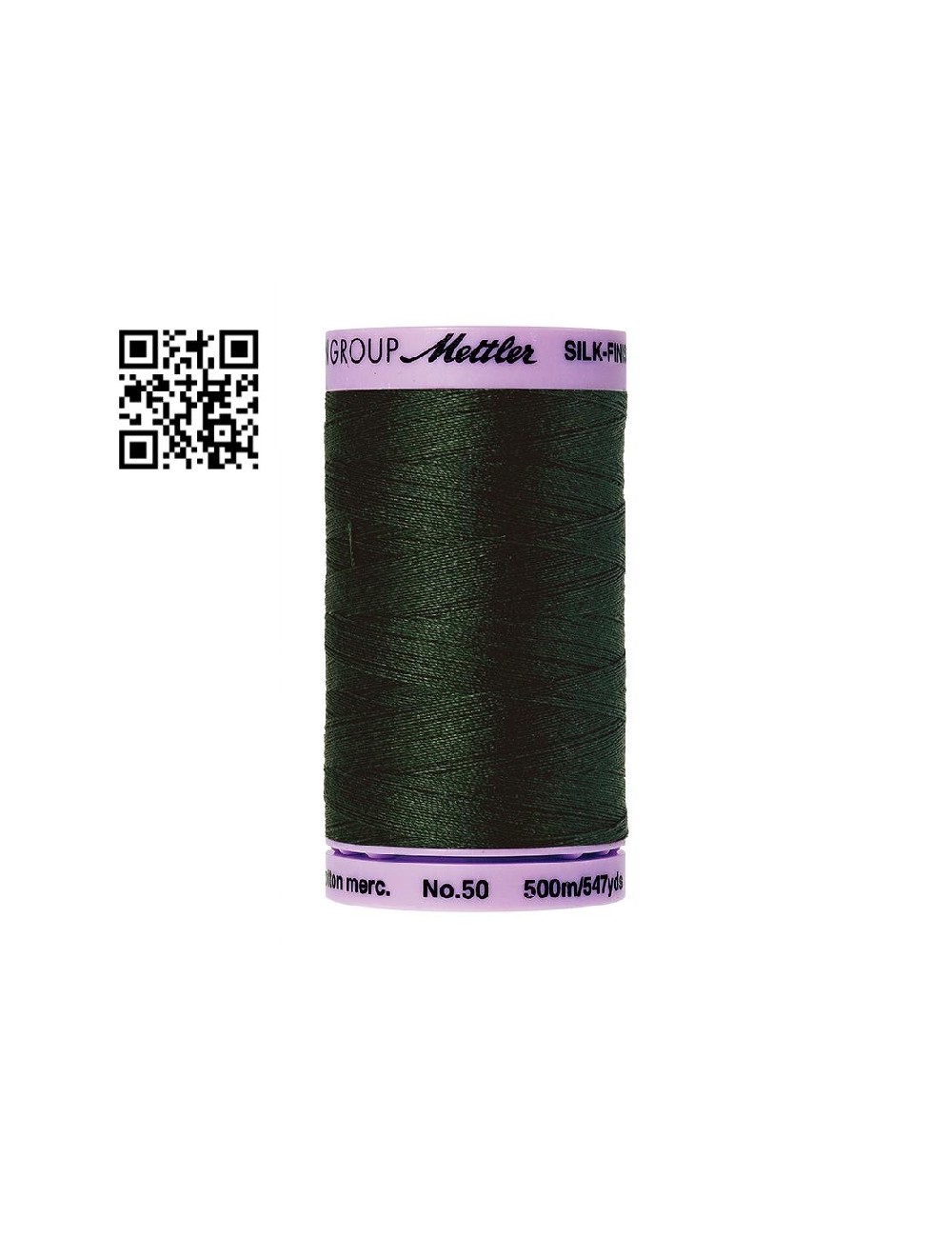 Hilo de algodón Silk Finish nº50 - Grupo Amann Mettler. Disponible en caja de 5 carretes de 500mts - Ref. 9104