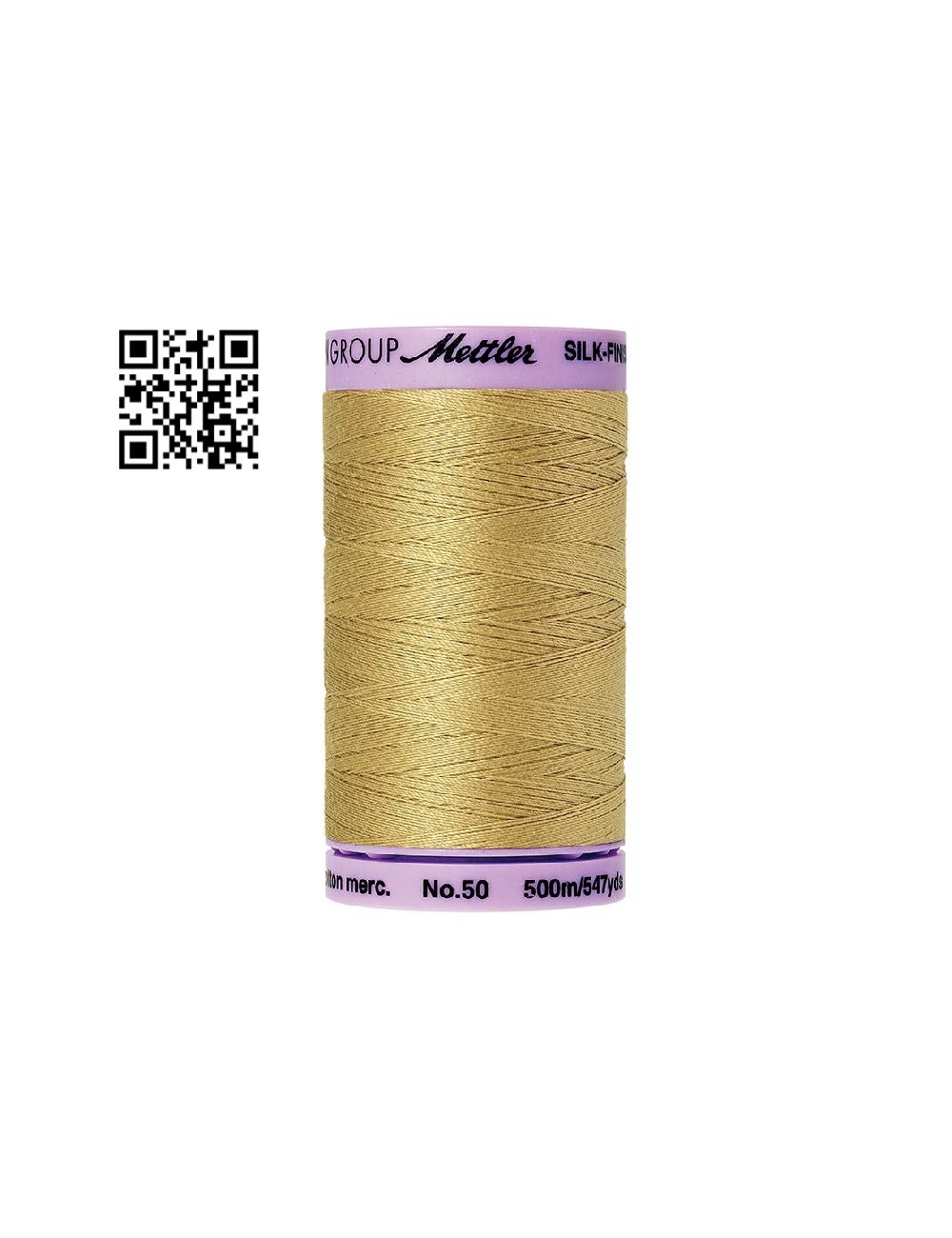 Hilo de algodón Silk Finish nº50 - Grupo Amann Mettler. Disponible en caja de 5 carretes de 500mts - Ref. 9104