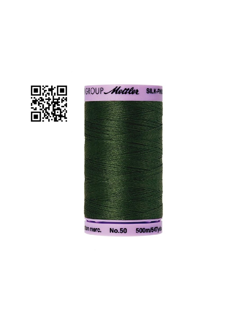Hilo de algodón Silk Finish nº50 - Grupo Amann Mettler. Disponible en caja de 5 carretes de 500mts - Ref. 9104