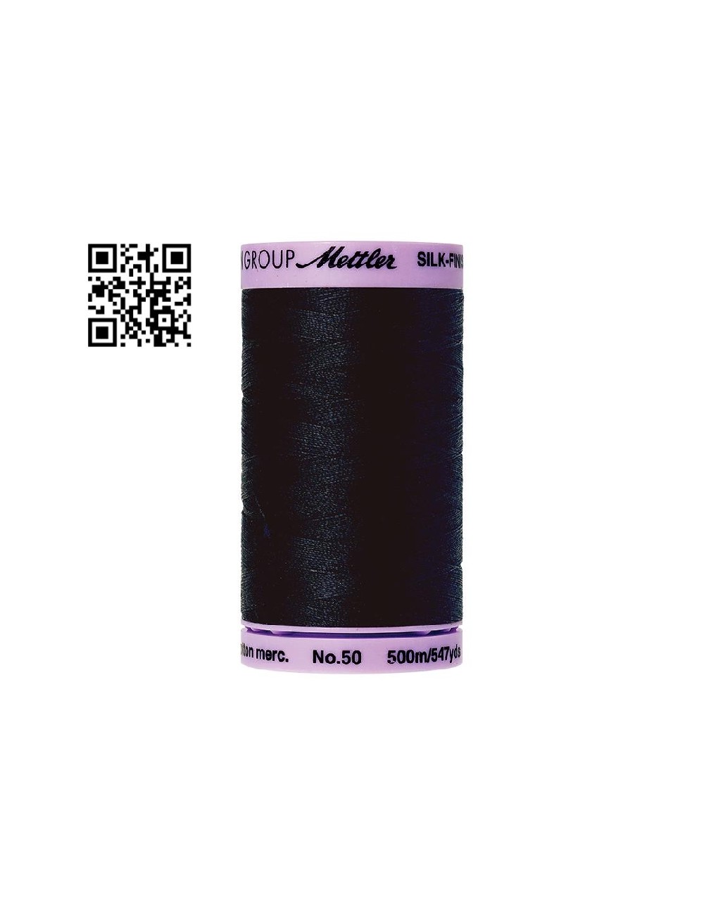 Hilo de algodón Silk Finish nº50 - Grupo Amann Mettler. Disponible en caja de 5 carretes de 500mts - Ref. 9104