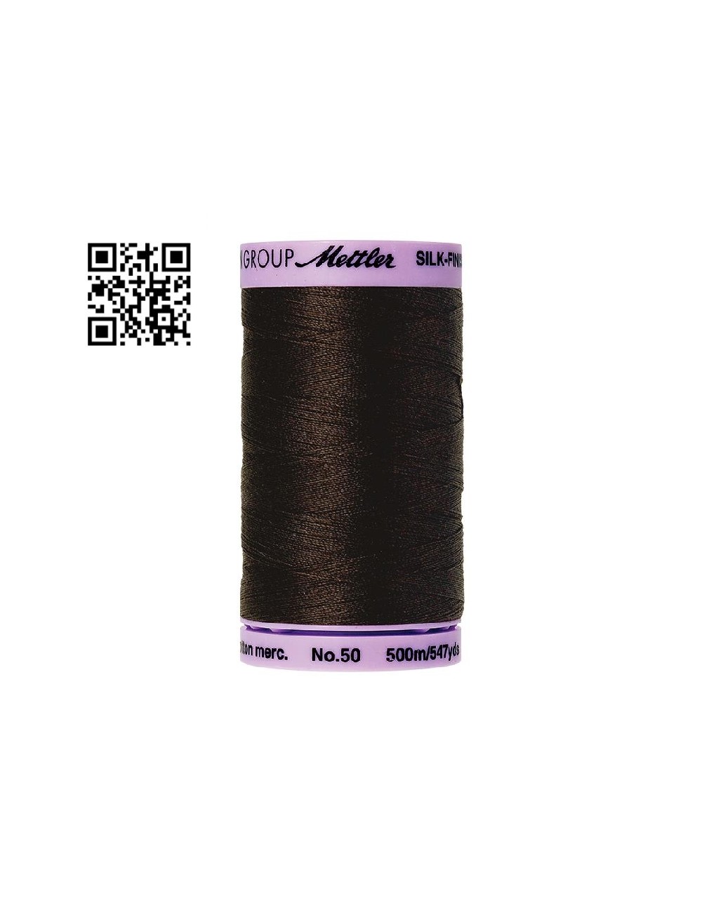 Hilo de algodón Silk Finish nº50 - Grupo Amann Mettler. Disponible en caja de 5 carretes de 500mts - Ref. 9104