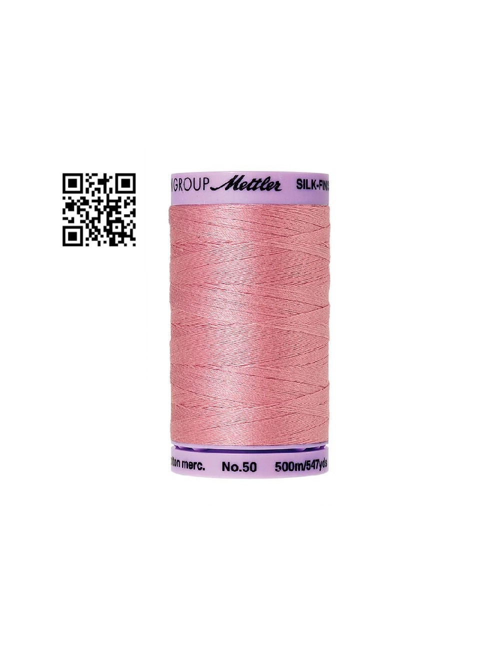 Hilo de algodón Silk Finish nº50 - Grupo Amann Mettler. Disponible en caja de 5 carretes de 500mts - Ref. 9104