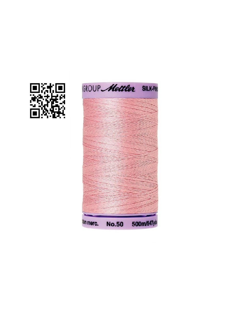 Hilo de algodón Silk Finish nº50 - Grupo Amann Mettler. Disponible en caja de 5 carretes de 500mts - Ref. 9104