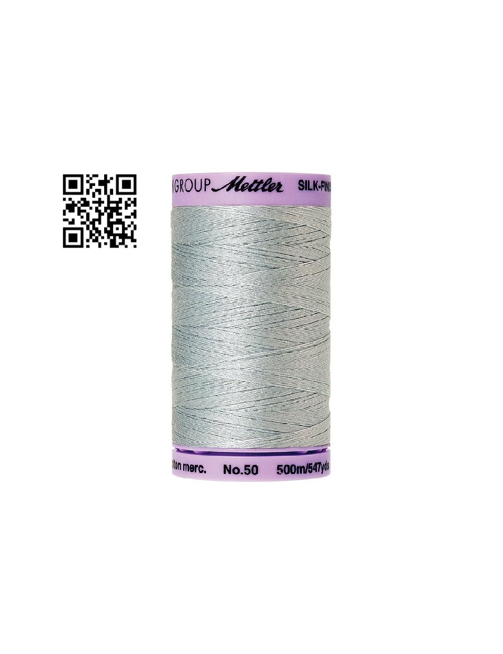 Hilo de algodón Silk Finish nº50 - Grupo Amann Mettler. Disponible en caja de 5 carretes de 500mts - Ref. 9104