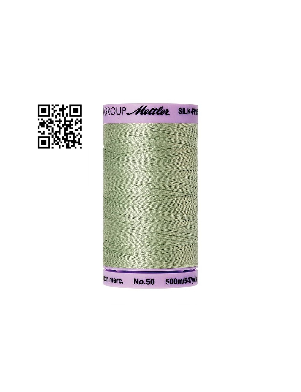 Hilo de algodón Silk Finish nº50 - Grupo Amann Mettler. Disponible en caja de 5 carretes de 500mts - Ref. 9104
