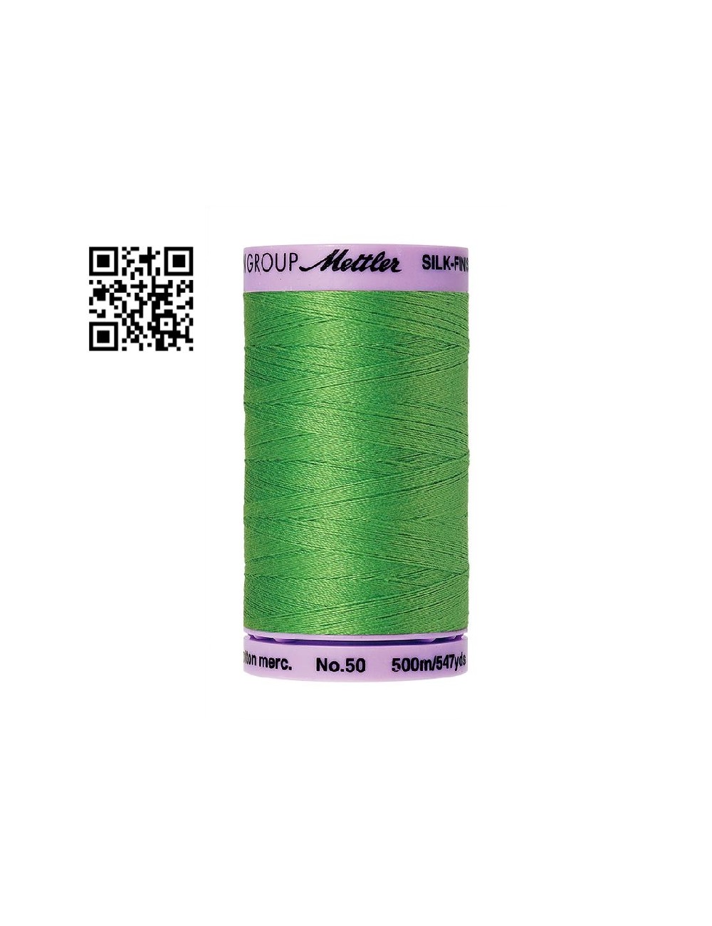Hilo de algodón Silk Finish nº50 - Grupo Amann Mettler. Disponible en caja de 5 carretes de 500mts - Ref. 9104