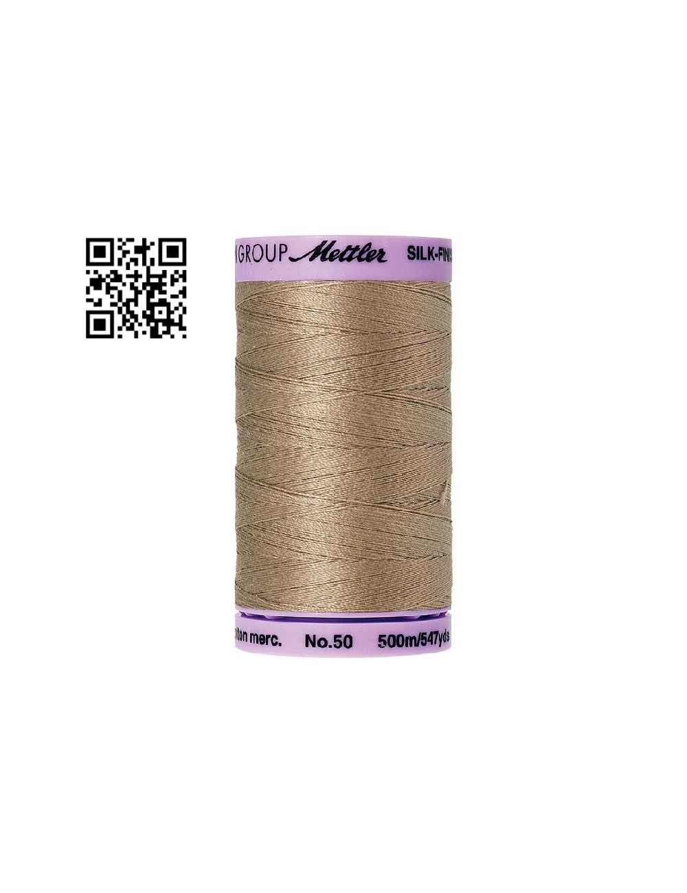 Hilo de algodón Silk Finish nº50 - Grupo Amann Mettler. Disponible en caja de 5 carretes de 500mts - Ref. 9104