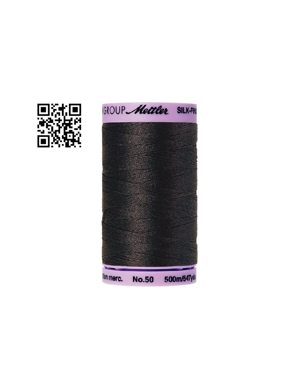 Hilo de algodón Silk Finish nº50 - Grupo Amann Mettler. Disponible en caja de 5 carretes de 500mts - Ref. 9104